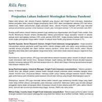 Rilis Pers - Penjualan Lahan Industri Meningkat Selama Pandemi | KF Map – Digital Map for Property and Infrastructure in Indonesia