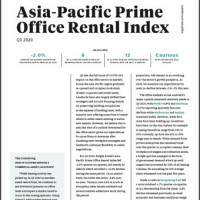 Asia-Pacific Prime Office Rental Index Q3 2020 | KF Map – Digital Map for Property and Infrastructure in Indonesia